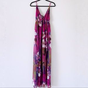 ANGL Painted Orchid Maxi Dress S